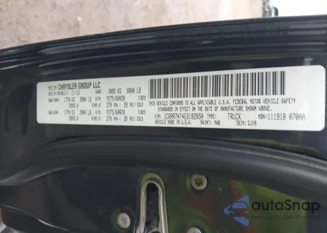 2014 Ram 1500 Laramie из США, поврежденный, VIN 1C6RR7NT4ES192650